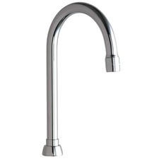 CHICAGO FAUCETS GN2AE3JKABCP Spout,Brass,Fits Chicago Faucets 26Y212