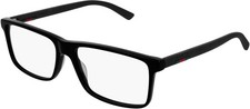 NEW Gucci Web GG 0424O Eyeglasses 005 Black 100 AUTHENTIC