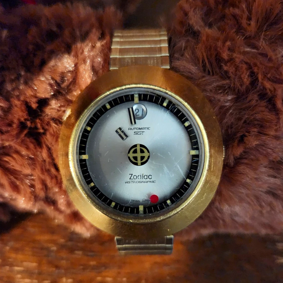 Zodiac Gold Wristwatches for sale - eBay