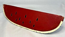 Vintage Wood Watermelon Slice Freestanding Country Rustic Farm Vegetable Garden