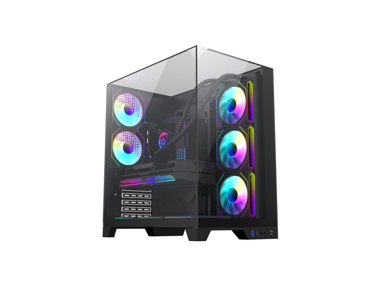 Корпус для игрового компьютера GAMEMAX Infinity Plus Black USB30 Type C ATX Mid-Tower 27790₽