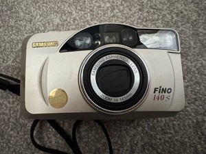 Samsung Fino 1050 XL 35MM Film Camera Metallic gold point shoot VGC