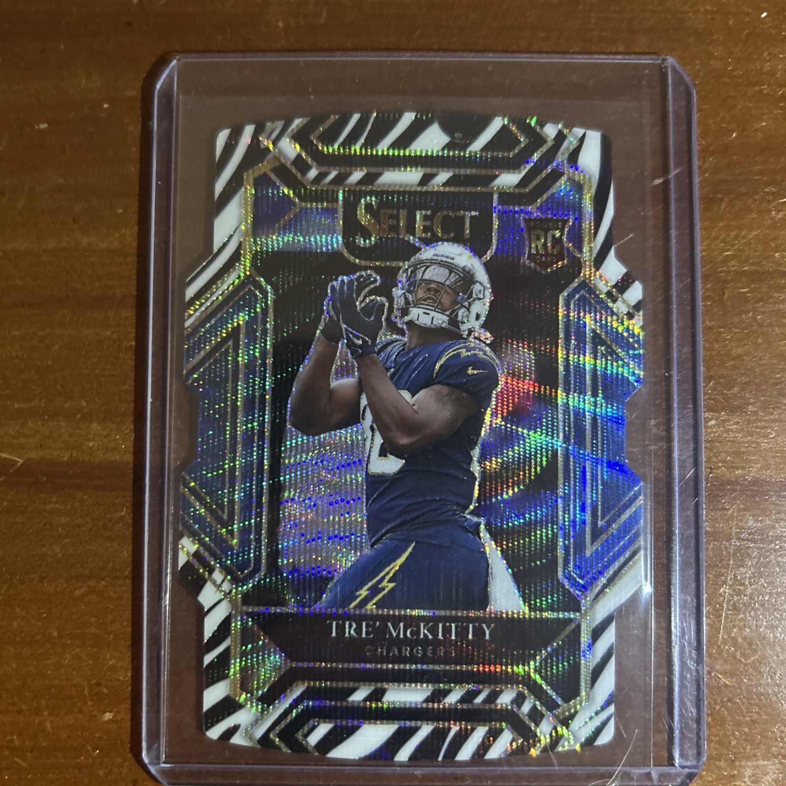 Tre' McKitty Panini Select #293 Die-Cut Zebra Prizm