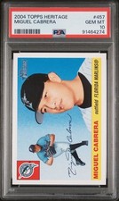 MIGUEL CABRERA 2004 Topps Heritage #457 PSA 10 GEM MT POP 5