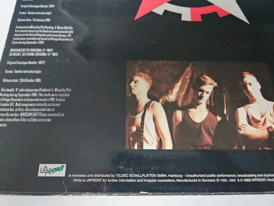 Nitzer Ebb - So Bright, So Strong  Upfront Vinyl LP 1988 - Bild 4 von 4