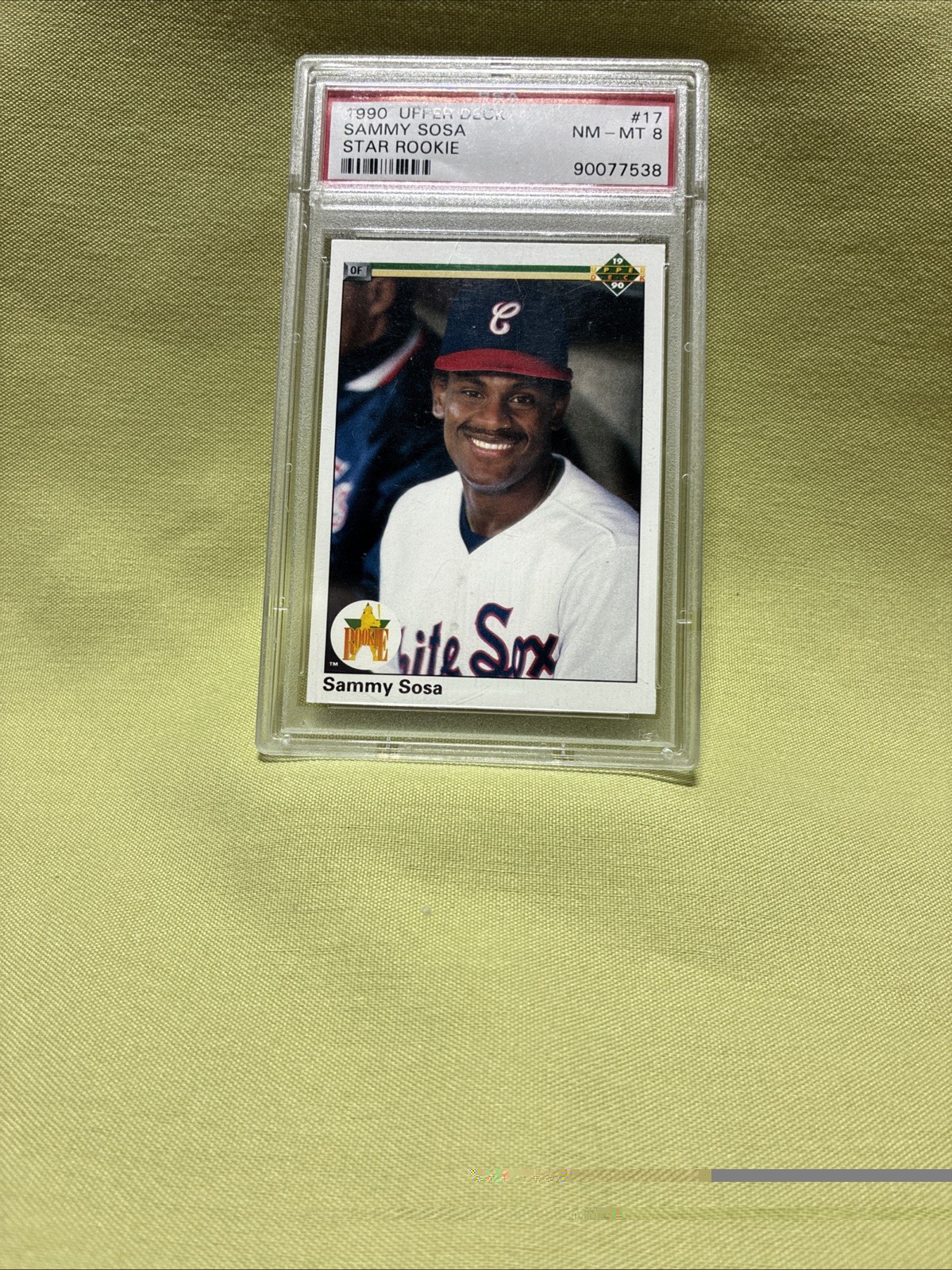 1990 Upper Deck - Star Rookie Sammy Sosa #17 PSA 8 Chicago White Sox (RC) 🔥