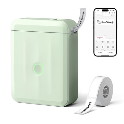 D110 Upgraded Version Mini Label Maker Machine with Tape, Portable Bluetooth ...