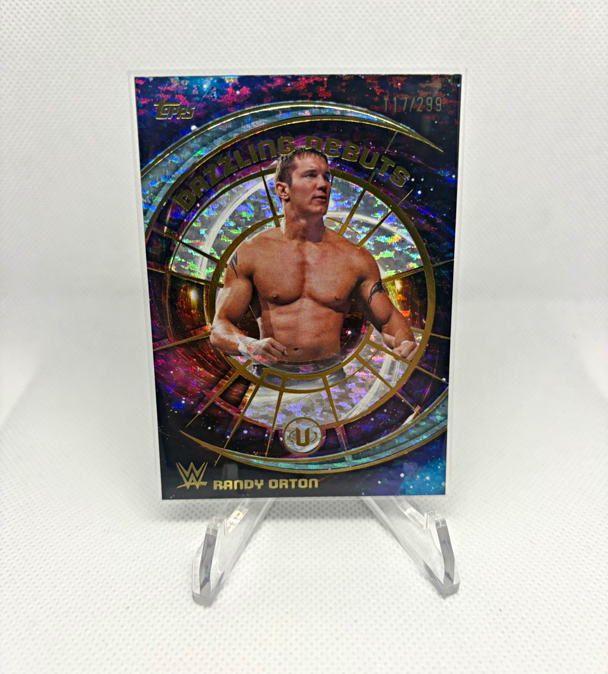 Topps WWE Dazzling Debuts Randy Orton SmackDown Insert #DD-1 Serial #/299