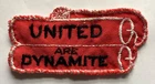 Manchester Utd Sew On Patch United Are Dynamite Vintage Cloth Badge