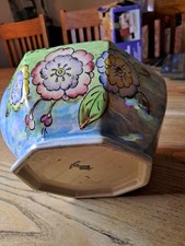 Art Deco Arthur Wood Hand Painted Lustre Finish Bowl Stamped And Numbered