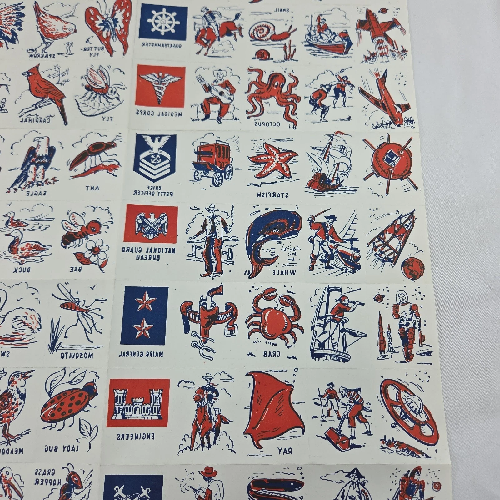 Vintage 1962 Washable Tattoo Sheet Kockamamies - A.J. Wildman NY USA - NEW NOS - product detail image 14