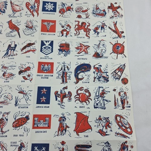 Vintage 1962 Washable Tattoo Sheet Kockamamies - A.J. Wildman NY USA - NEW NOS image 14
