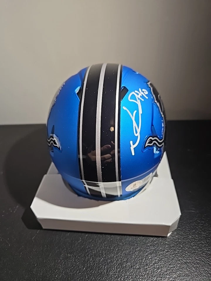 Minicasco firmado por Ndamukong Suh Detroit Lions autografiado Beckett Foto 3 de 4