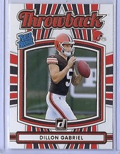 2025 DILLON GABRIEL PANINI THROWBACK RATED ROOKIE CLEVELAND BROWNS