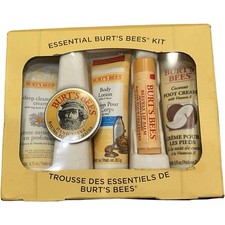 Burt's Bees Gift Set Travel Size Essential Hands Feet Body Lips Face Cream Balm