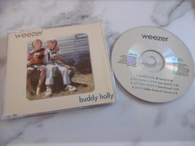 Weezer Buddy Holly CD Single 4 Tracks 1995 Jamie My Name Is Jonas Surfen Wachs