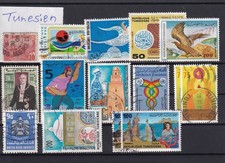 Tunesien, Konvolut, 15x gestempelt, davon 2 doppelt, siehe Foto