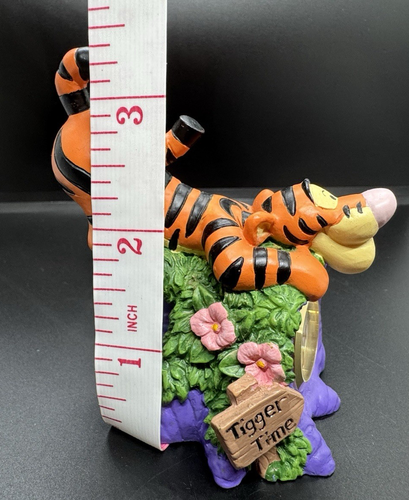 Tigger Time 3" Miniature Desk Watch Clock Figurine Disney Pooh Fantasma - Picture 7 of 7