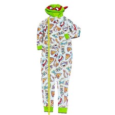 Nickelodeon TMNT Hooded One-Piece Pajama L 12  14 Teenage Mutant Ninja Turtles