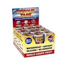 Rescue Tape RTRSB36BL Silicone Self-Sealing Tape 5 L ft. x 1 W in. Pack of 36 