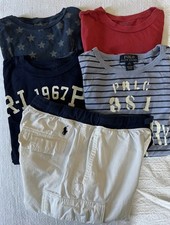Polo Ralph Lauren Boys Size M - Lot Of 5 T-Shirts/Short