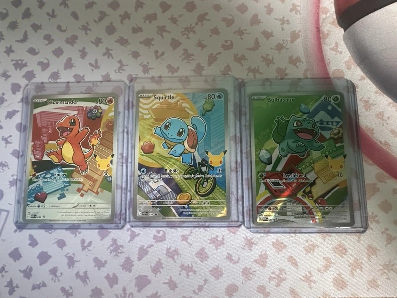 Kanto Starter Set Pokemon First Partner Illustration Collection Series 1 Kanto