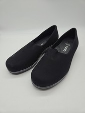 SAS Women  s Bliss Slip On Wedge Black Wide Width Size 8.5