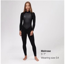 ONeill Womens Reactor 3/2mm Neoprene Full Wetsuit Teal, Grey Black Size 4