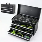 465 Piece Mechanics Tool Set Blue Tools Kit with 3 Drawer Heavy Duty Metal Box
