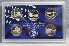 U.S. Mint 2005 Proof Set US State Quarters (1999-2008) for