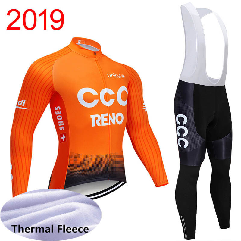 New 2019 Men Pro Cycling Jersey Set Winter Thermal Fleece Long Sleeve shirt A42 New 2019 Men Pro Cycling Jersey Set Winter Thermal Fleece Long Sleeve shirt A42