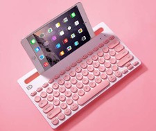 Wireless Bluetooth Mouse  Keyboard Set for iPad in Pink or Black