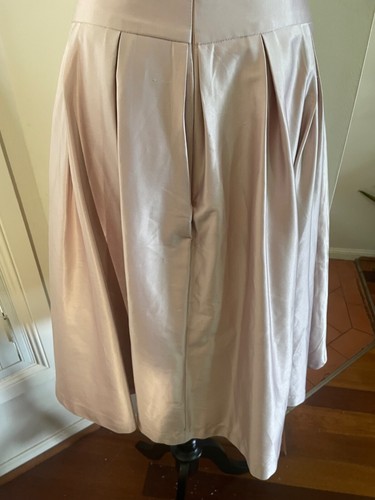 Review Womens Pleated Flare Pink Skirt 50's Inspired Size 8 Party Work - Picture 7 of 10