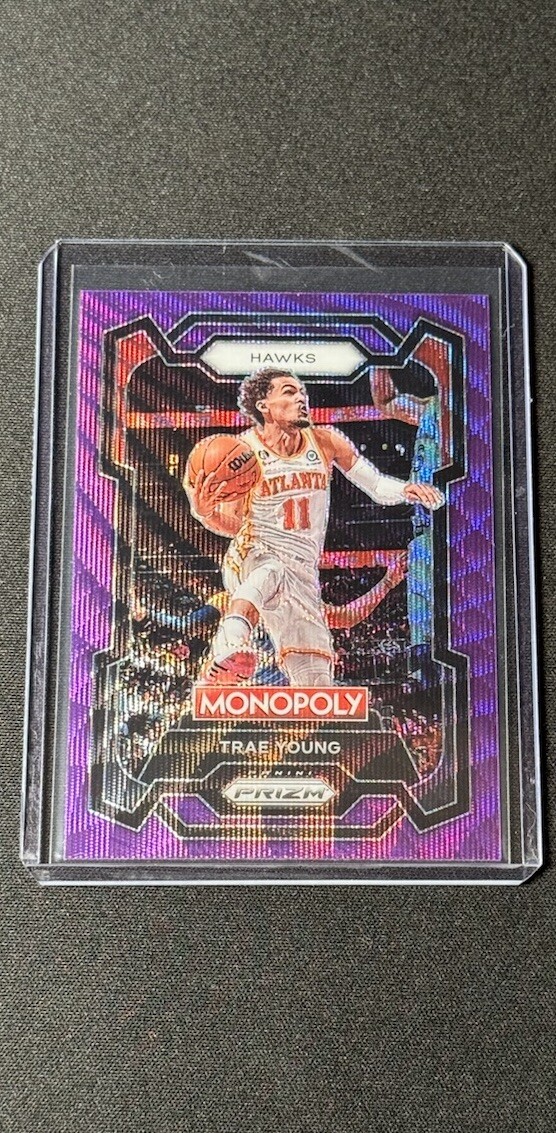 2023-24 Prizm Monopoly Trae Young Purple Wave Prizm #4 Hawks