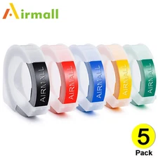 5PK Label Replace for Dymo 3D 9mm Plastic Embossing Tape Xpress Label Maker 3/8"