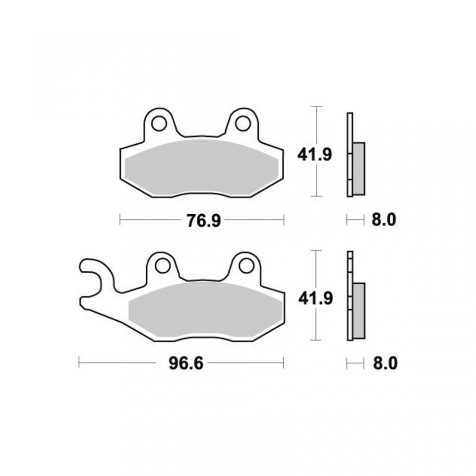 Jeu De 2 Plaquettes De Frein Avant Pour Triumph Speed Triple 955i T509 (1999-2005) - Générique