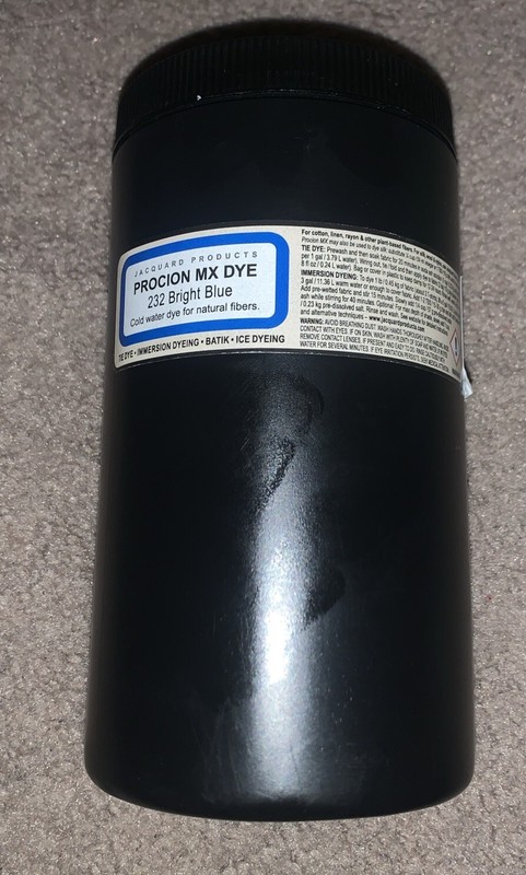 Jacquard Procion Mx Dye-Undisputed King Of Tie Dye Powder-232 Bright Blue - 1 Lb