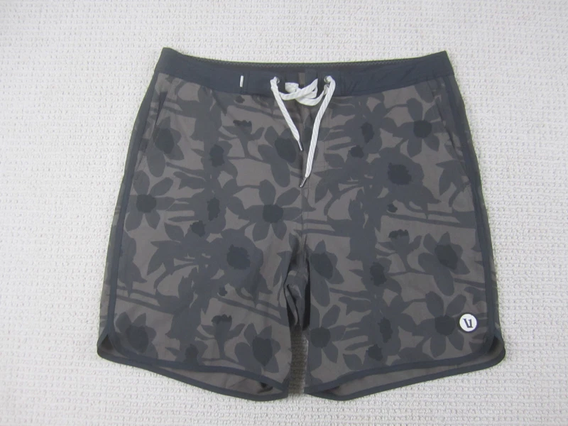 vuori floral polyester spandex stretch hybrid w/pockets shorts