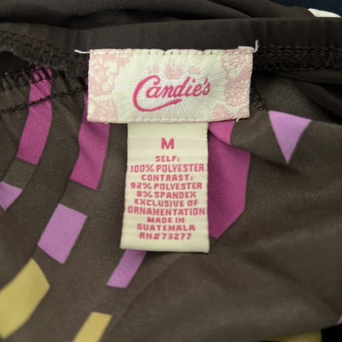 Candies Damen Gr. M Maxikleid V-Ausschnitt Neckholder Geometrisches Muster - Bild 5 von 5