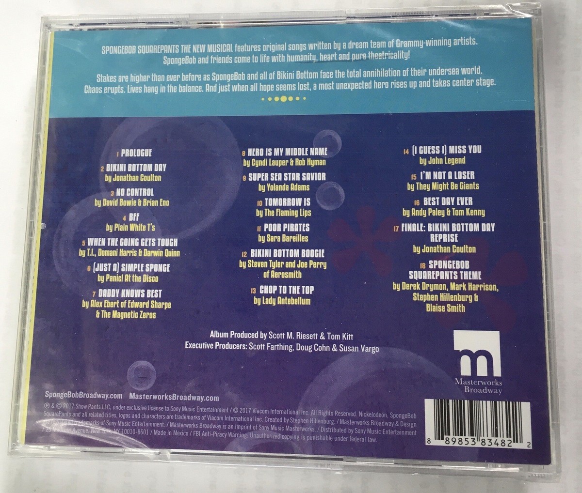 SEALED SpongeBob SquarePants, The New Musical [Original Cast