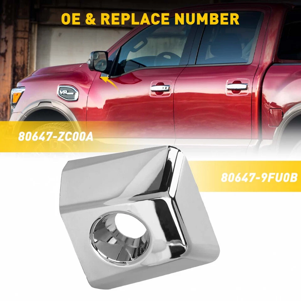 PARA NISSAN TITAN XD 2016 2017 2018 MANIJA DE PUERTA DEL CONDUCTOR IZQUIERDO LLAVE BISEL CUBIERTA EMBELLECEDOR Foto 4 de 4