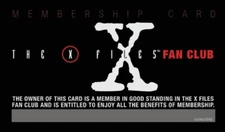 X-FILES FAN CLUB MEMBERSHIP CARD - FANTASY CARD