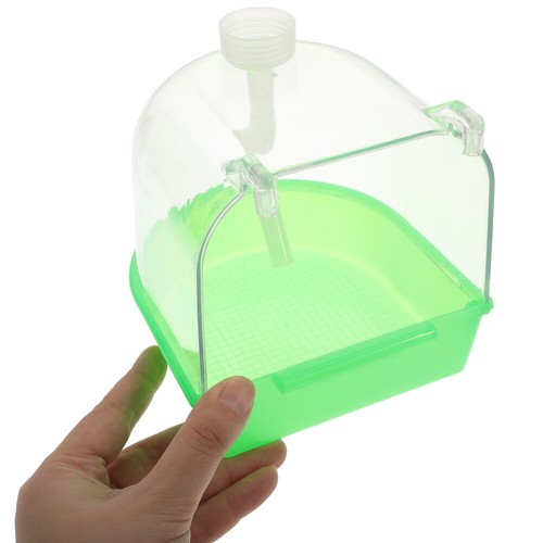 Bird Bath Box Cage Water Baths Pet Accessories Small for Lovebirds - Picture 3 of 11