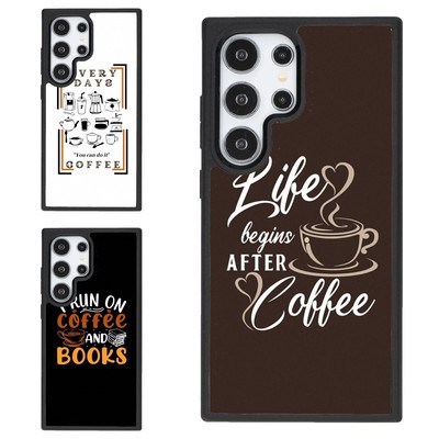 For Samsung S25 S24 S23 FE Ultra a15 a16 Sassy coffee quotes Anti scratch Cover