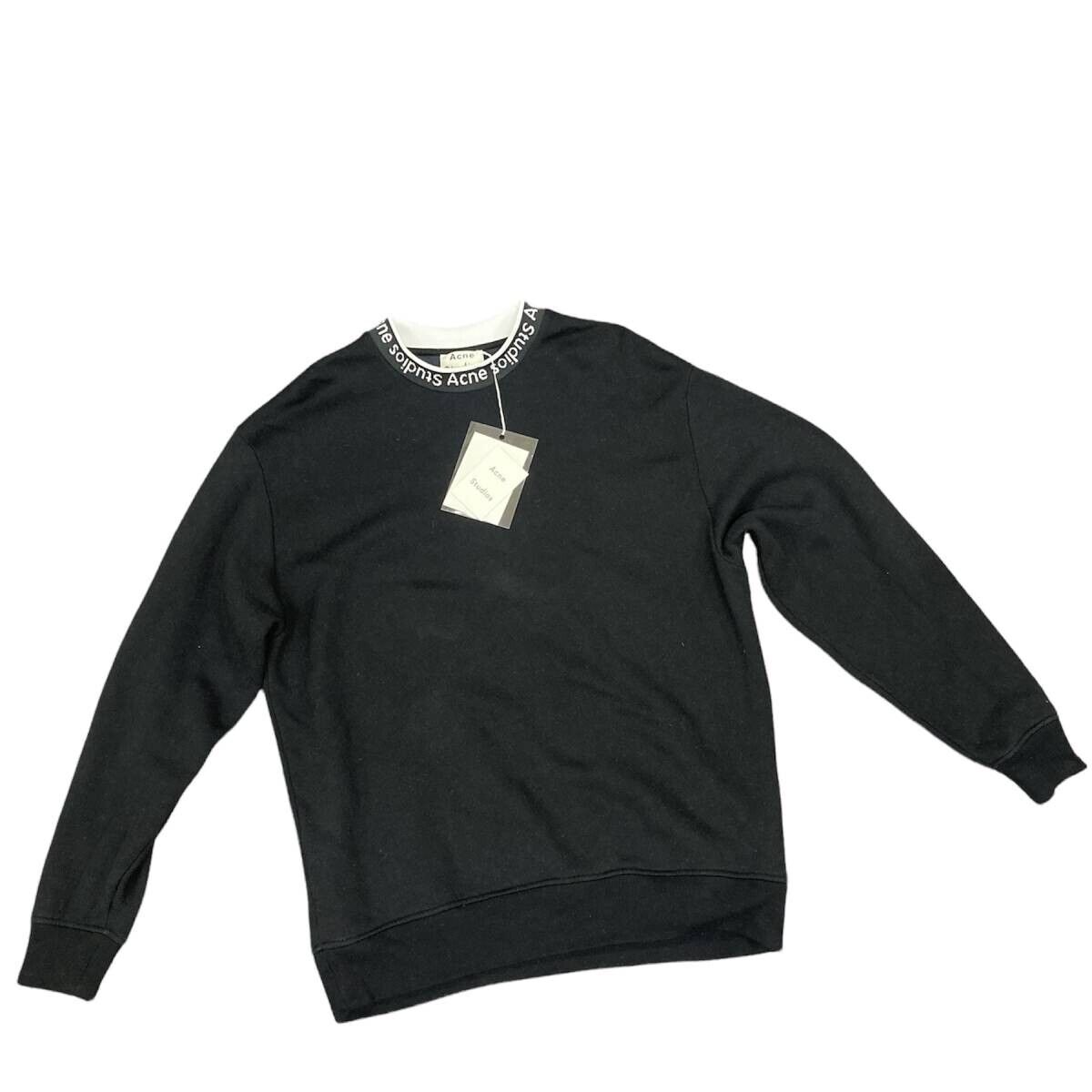 Acne Studio logo Fulton neck Sweatshirt Black Size large | eBay Acne Studio logo Fulton neck Sweatshirt Black Size large | eBay