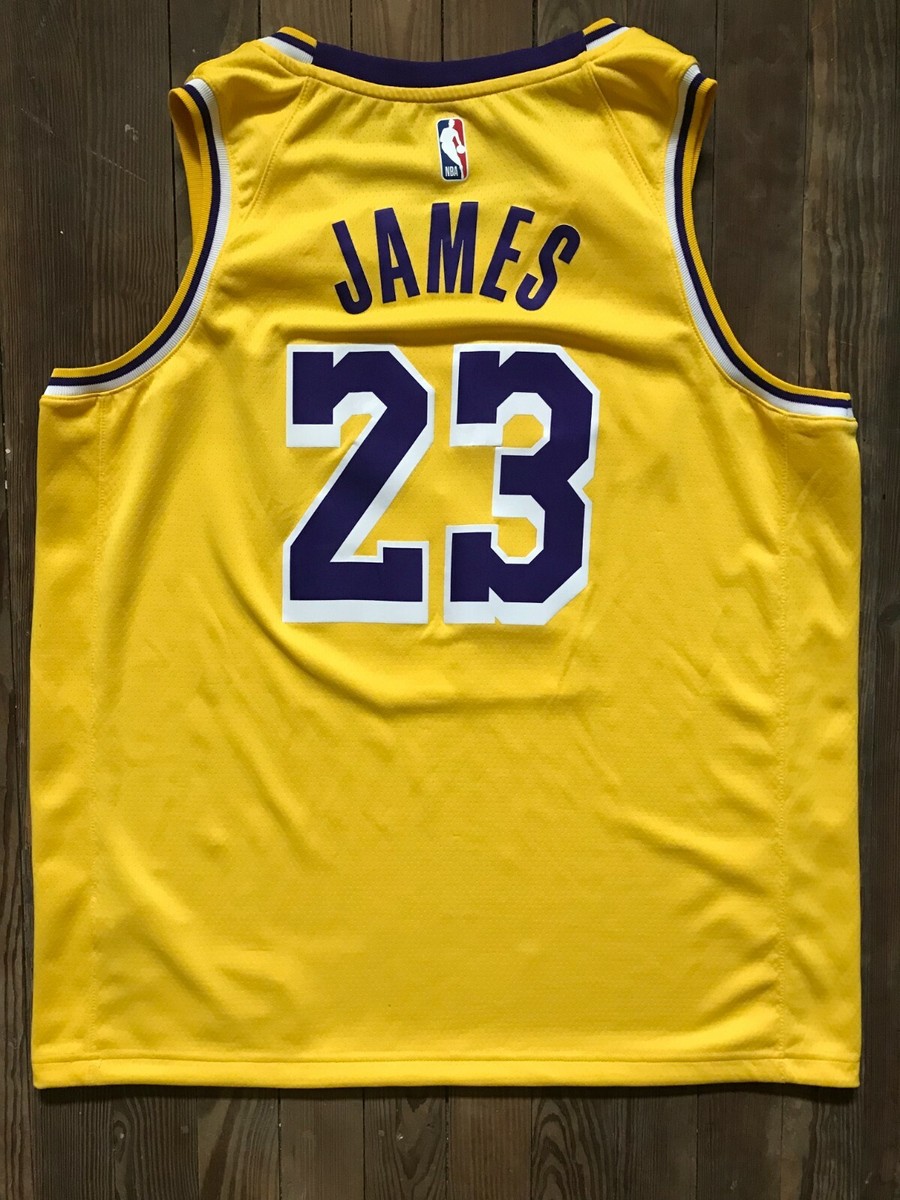 ウェア LeBron James Authentic 3XL LeBron James Men's 52 XL Nike Swingman Los Angeles Lakers