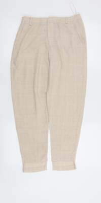 Plains & Prints Damen Hose Beige Baumwollmischung Größe XS L26 in