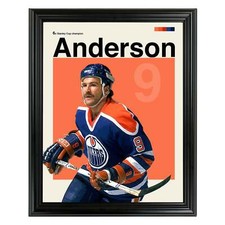 Glenn Anderson Framed Sports Art Photo by Thomas Maxwell