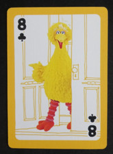 Sesame Street Big Bird Playing Card 8 Clubs