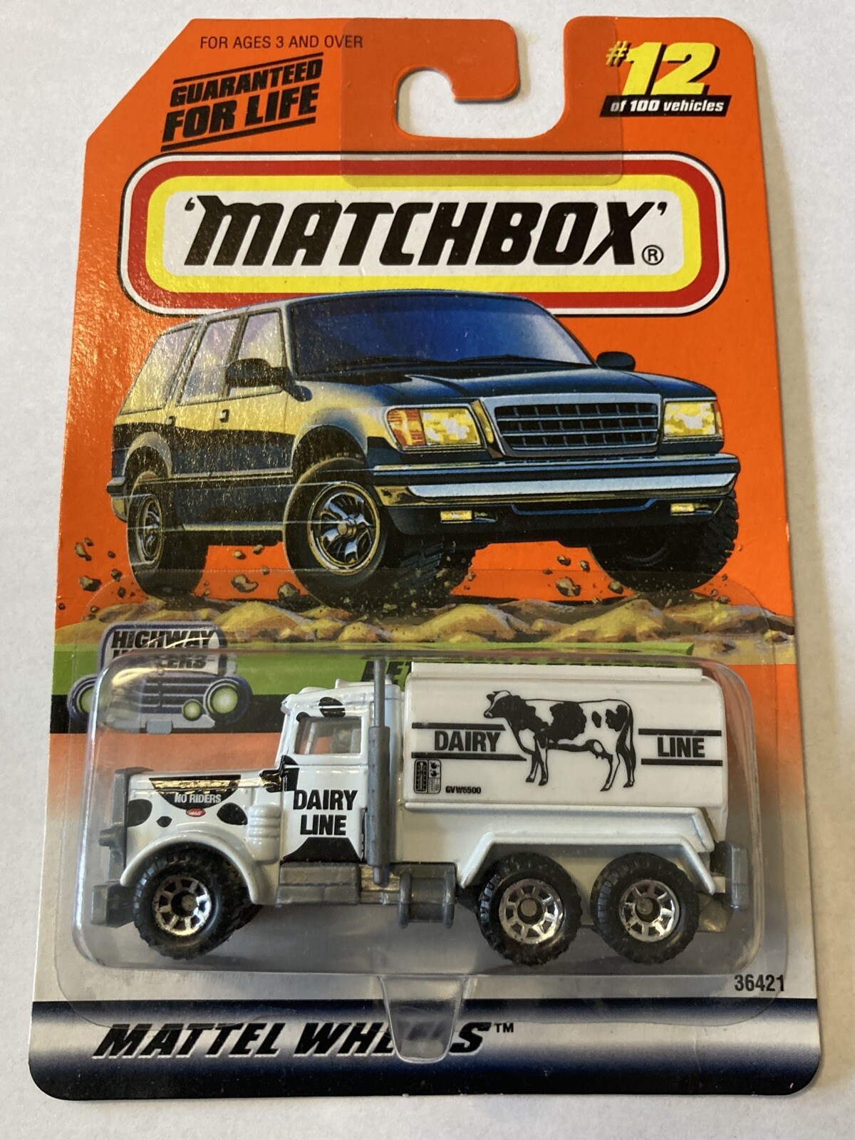 Matchbox Wheels Peterbilt Tanker Highway Haulers Dairy Line Cow #12/100